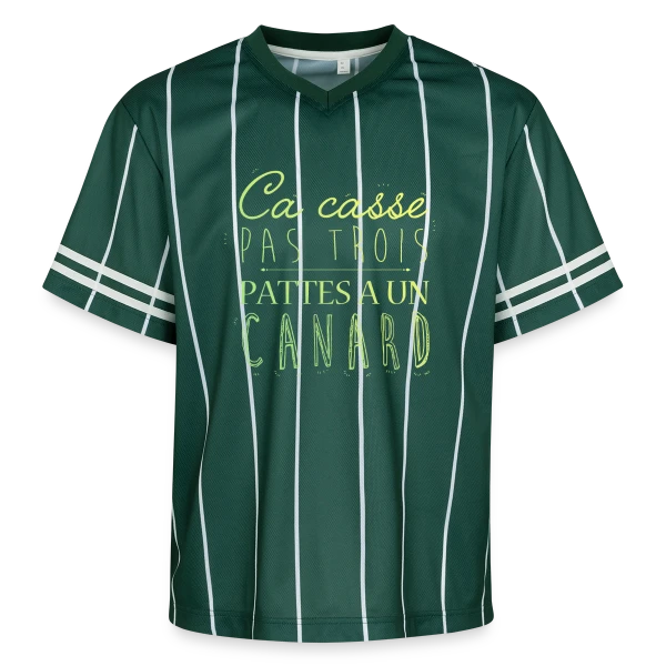 Ça Casse Pas Trois Pattes sur T-shirt de foot unisexe en mesh