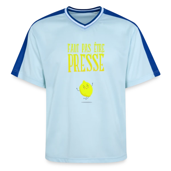 Pas Pressé : L'Art de Prendre Son Temps sur T-shirt de foot unisexe en mesh