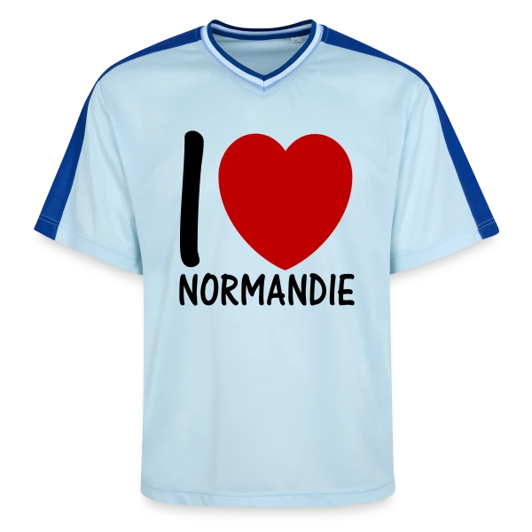J'aime la Normandie sur T-shirt de foot unisexe en mesh