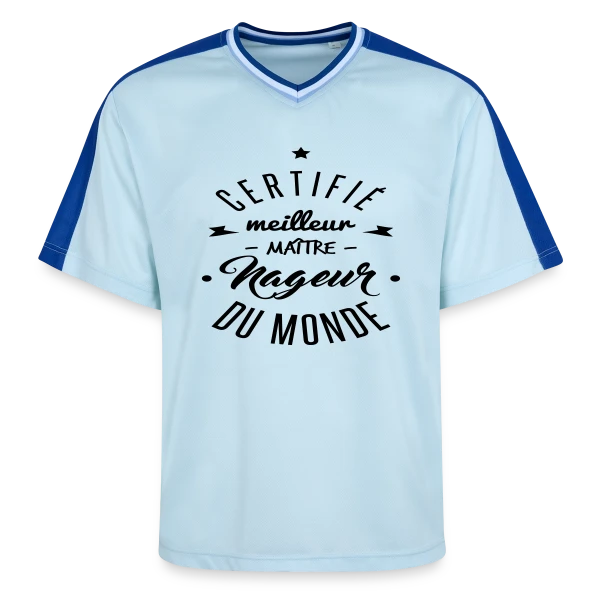 Le Meilleur Maître-Nageur sur T-shirt de foot unisexe en mesh