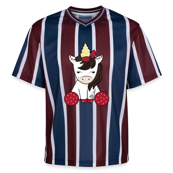 Licorne Rockabilly : Style Rétro Envoûtant sur T-shirt de foot unisexe en mesh