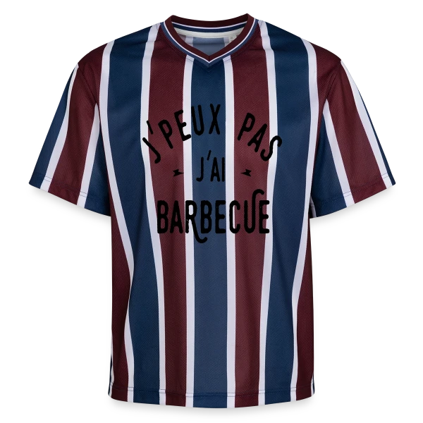 J'PEUX PAS J'AI BARBECUE - Humour & Grillades sur T-shirt de foot unisexe en mesh