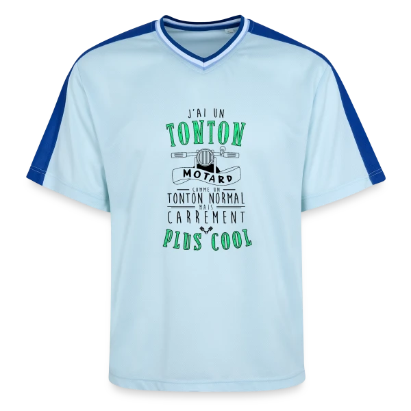 Mon Tonton Motard, le plus cool ! sur T-shirt de foot unisexe en mesh