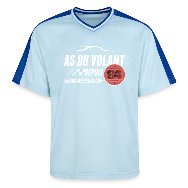 As du Volant 94 : Champion de la Route sur T-shirt de foot unisexe en mesh