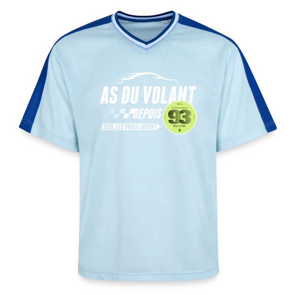 L'As du Volant du 93 sur T-shirt de foot unisexe en mesh