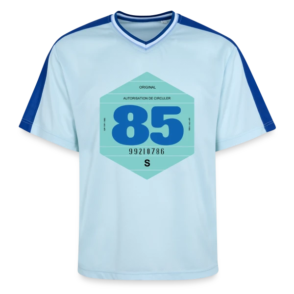 Vignette Rétro Automobile France 1985 sur T-shirt de foot unisexe en mesh