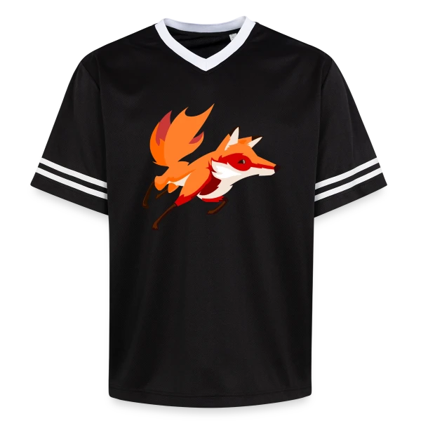 Renard Vif et Stylisé sur T-shirt de foot unisexe en mesh