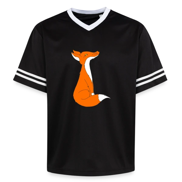 Renard Curieux Cartoon sur T-shirt de foot unisexe en mesh