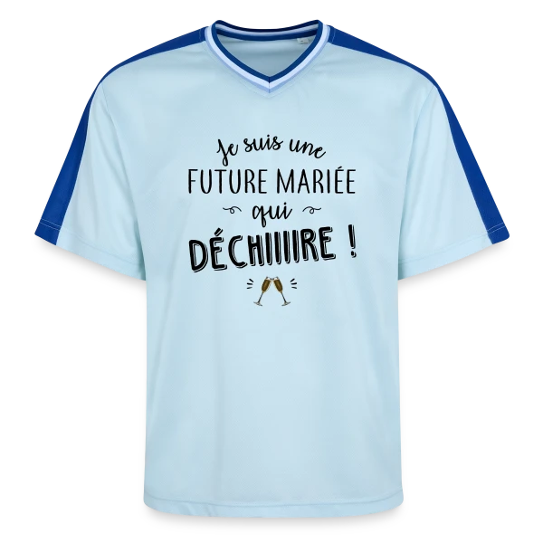 Future Mariée Qui Dépote sur T-shirt de foot unisexe en mesh