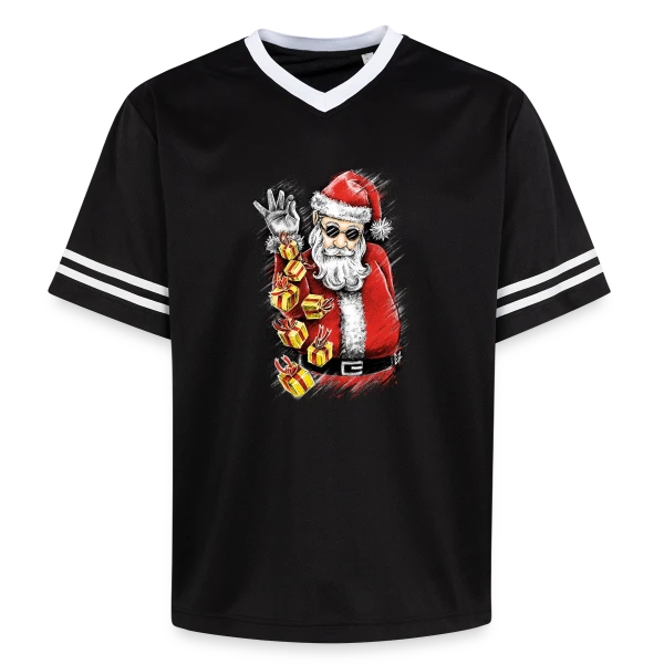 Père Noël Stylé et Généreux sur T-shirt de foot unisexe en mesh