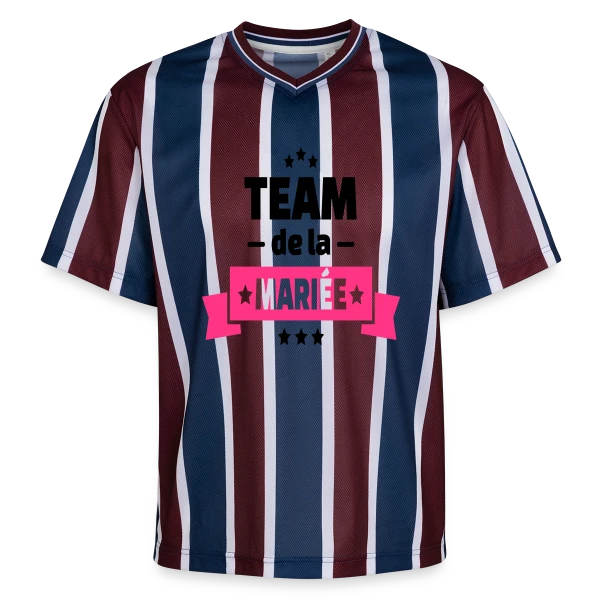 Team de la Mariée : EVJF Inoubliable entre Amies sur T-shirt de foot unisexe en mesh