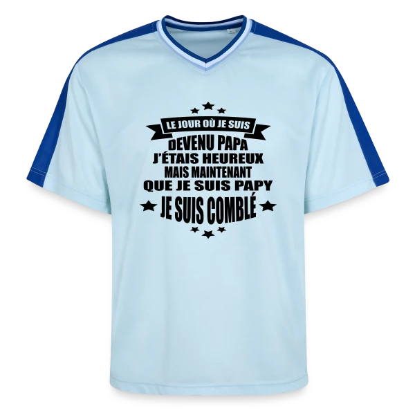 Papy Comblé : Fierté Grand-Parentale Affichée sur T-shirt de foot unisexe en mesh