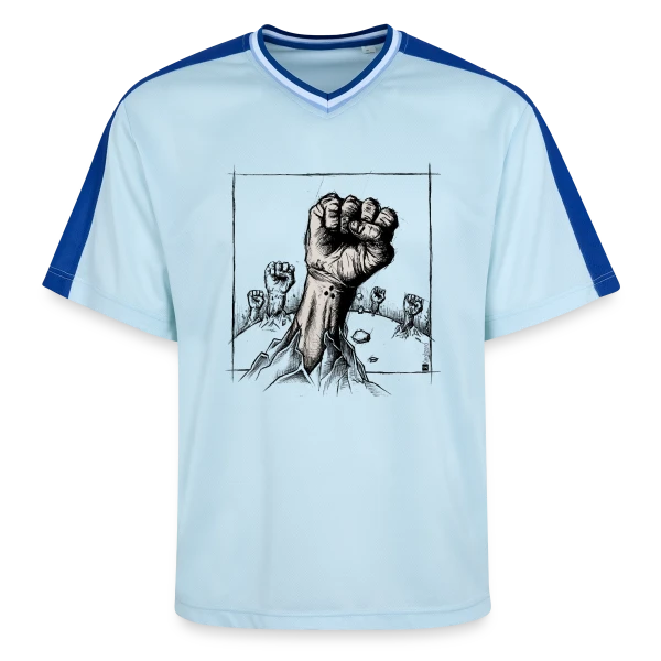 Punk's Not Dead : Mort-Vivant Rebelle sur T-shirt de foot unisexe en mesh