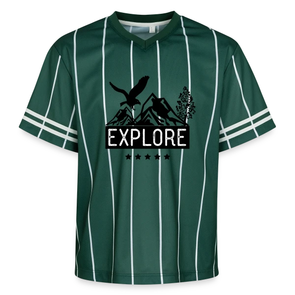 Aventure Montagne Aigle sur T-shirt de foot unisexe en mesh