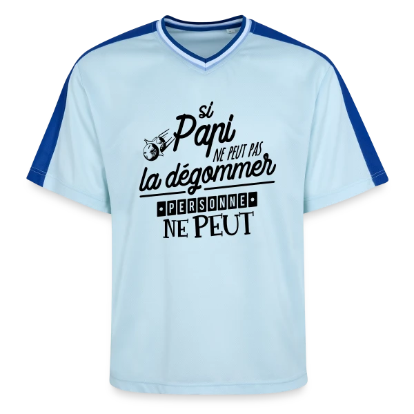 Papi Champion de Pétanque sur T-shirt de foot unisexe en mesh