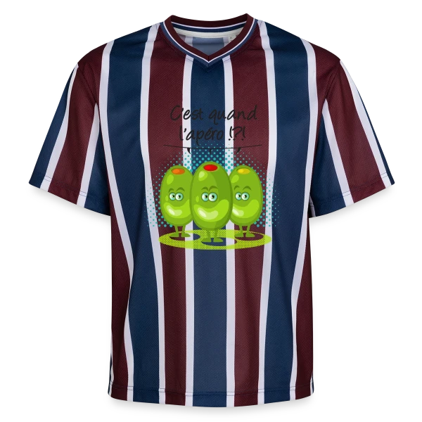 Apéro Time : L'heure Sacrée de la Détente sur T-shirt de foot unisexe en mesh