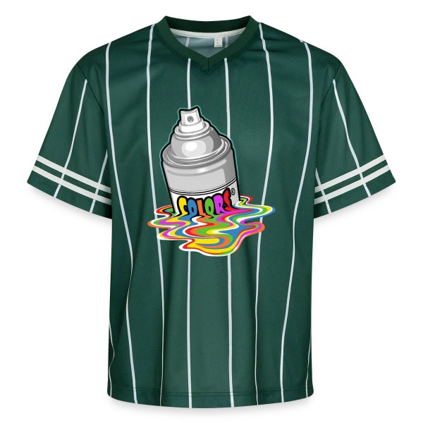 Melting Spray : Création Urbaine Éclatante sur T-shirt de foot unisexe en mesh