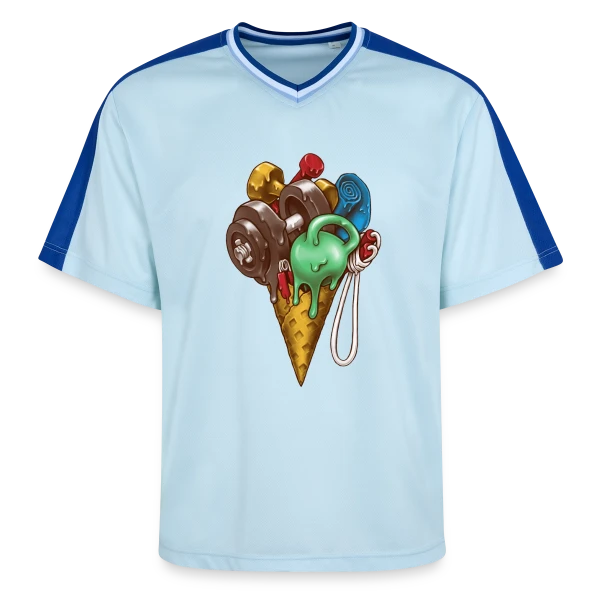 Fitness Givré sur T-shirt de foot unisexe en mesh