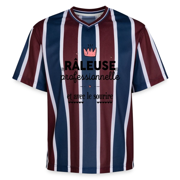Râleuse Professionnelle sur T-shirt de foot unisexe en mesh