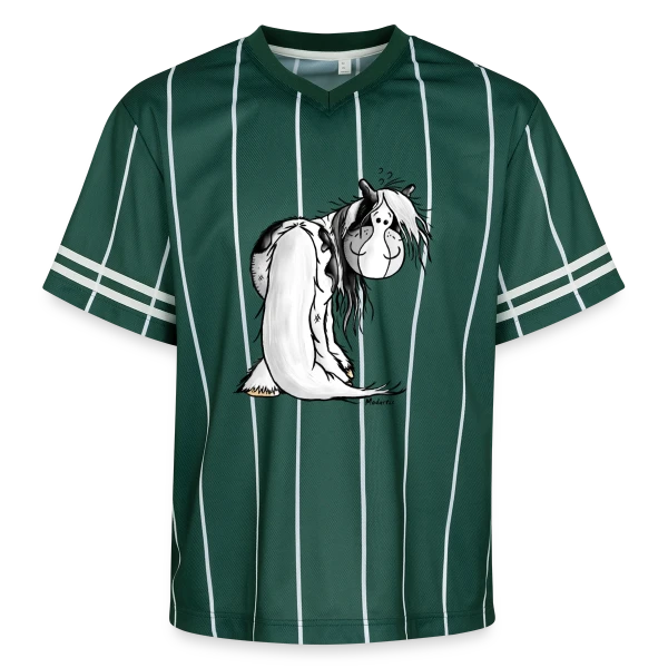 Cheval Irish Tinker - Galop Joyeux Cartoon sur T-shirt de foot unisexe en mesh
