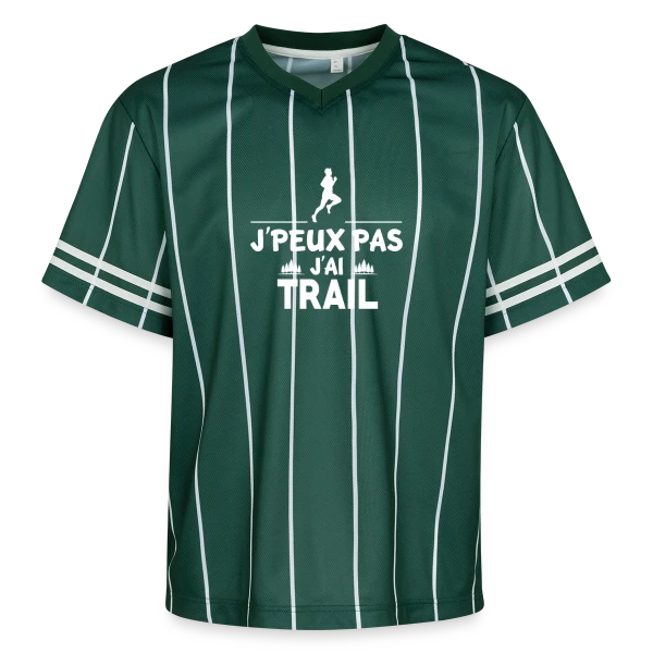 J'Peux Pas, J'ai Trail ! - Humour Sportif sur T-shirt de foot unisexe en mesh