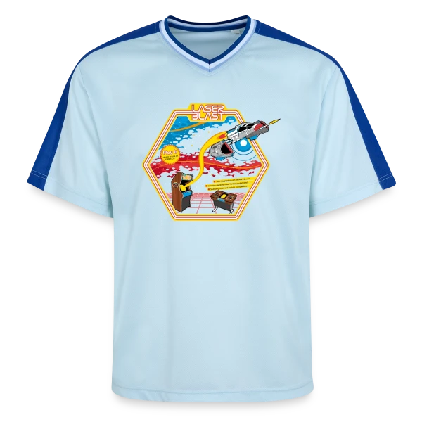 Explosion Laser : Design Lumineux sur T-shirt de foot unisexe en mesh