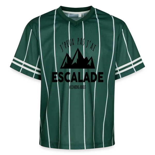 'J'peux pas, j'ai escalade' - Passion Sportive sur T-shirt de foot unisexe en mesh