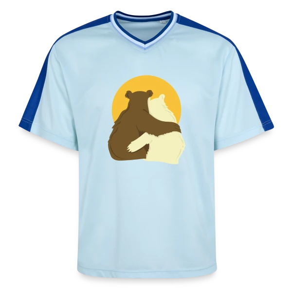 Duo Papa Ours & Maman Ourse - Amour Familial sur T-shirt de foot unisexe en mesh