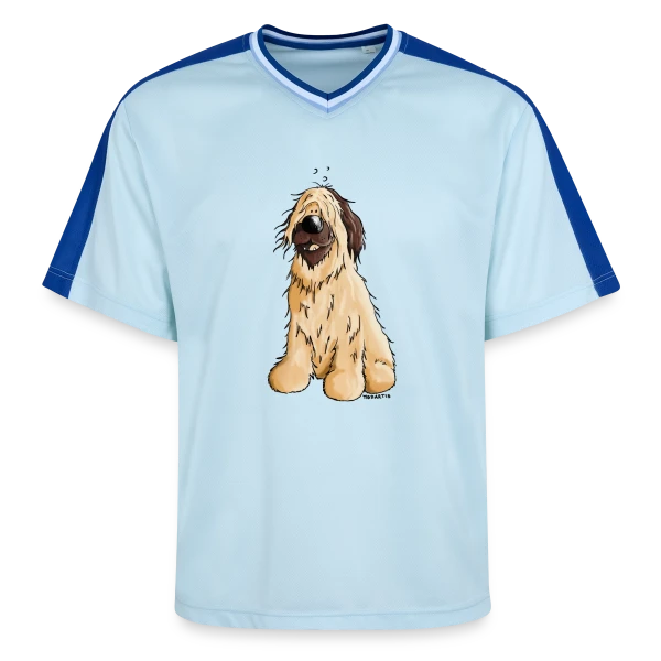 Briard Chien de Berger - Style Cartoon sur T-shirt de foot unisexe en mesh