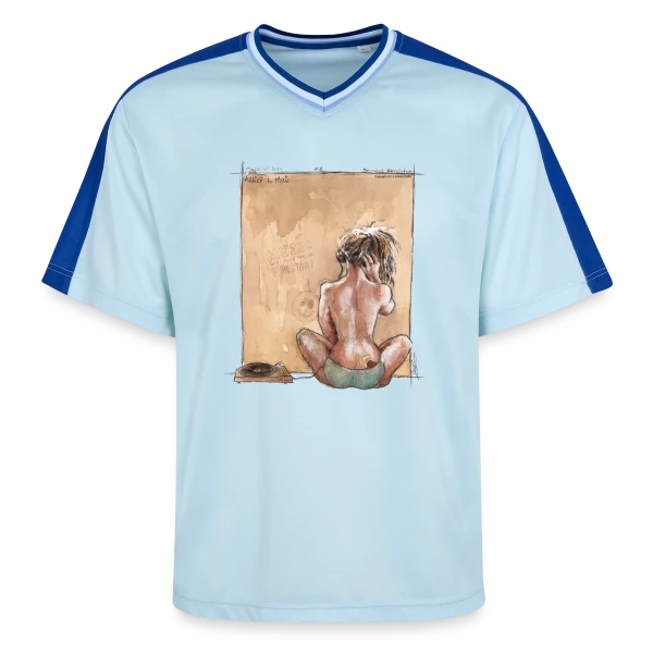 L'Hymne Révolutionnaire de l'Amour sur T-shirt de foot unisexe en mesh