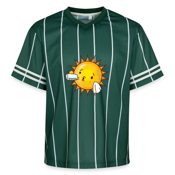 Soleil en Sueur - Humour Estival sur T-shirt de foot unisexe en mesh