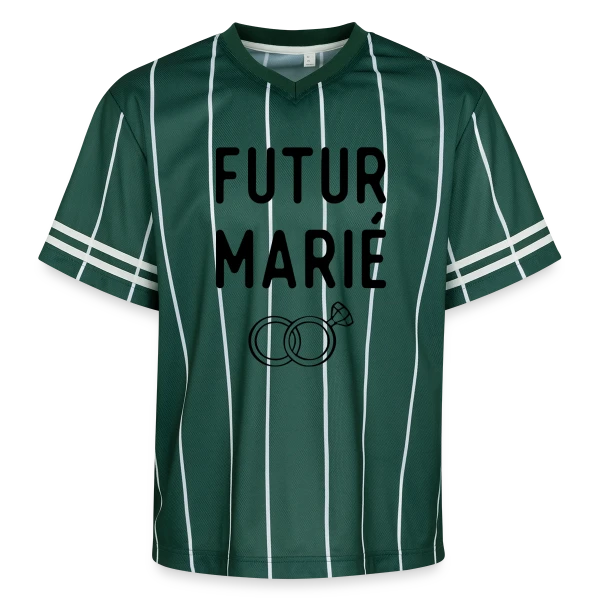 Futur Marié EVG : L'Avant-Mariage Festif ! sur T-shirt de foot unisexe en mesh