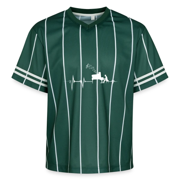 Piano Évolution : L'Histoire du Clavier en Style sur T-shirt de foot unisexe en mesh