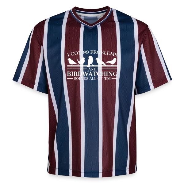 Problèmes d'Ornithologue sur T-shirt de foot unisexe en mesh