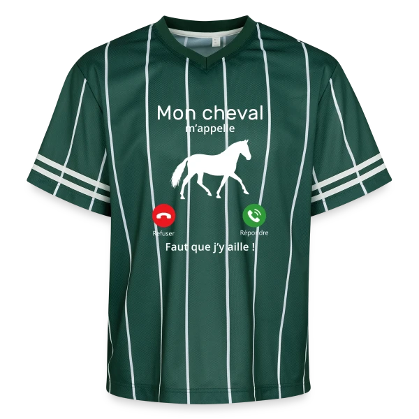 Mon Cheval M'appelle sur T-shirt de foot unisexe en mesh