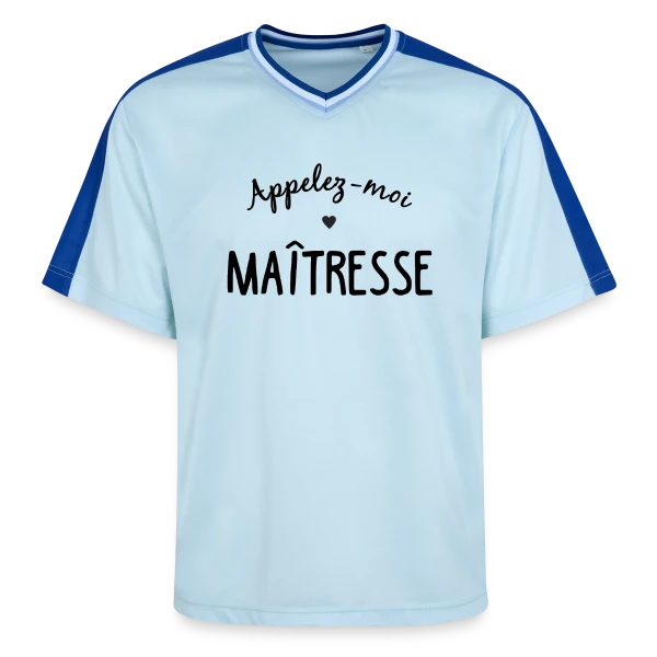 Appelez-moi Maîtresse sur T-shirt de foot unisexe en mesh