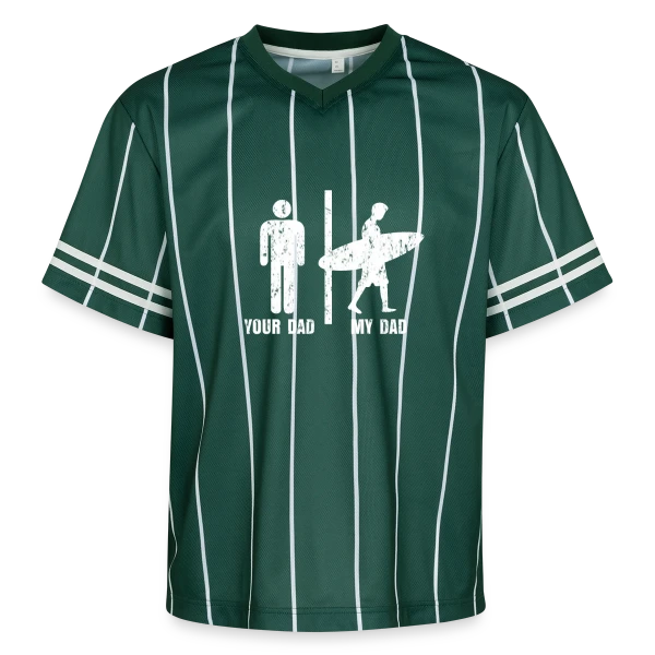 Papa Surfeur | Plage & Océan sur T-shirt de foot unisexe en mesh