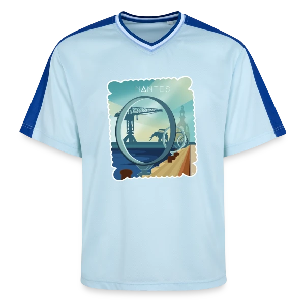 Ville de Nantes - Design Urbain sur T-shirt de foot unisexe en mesh