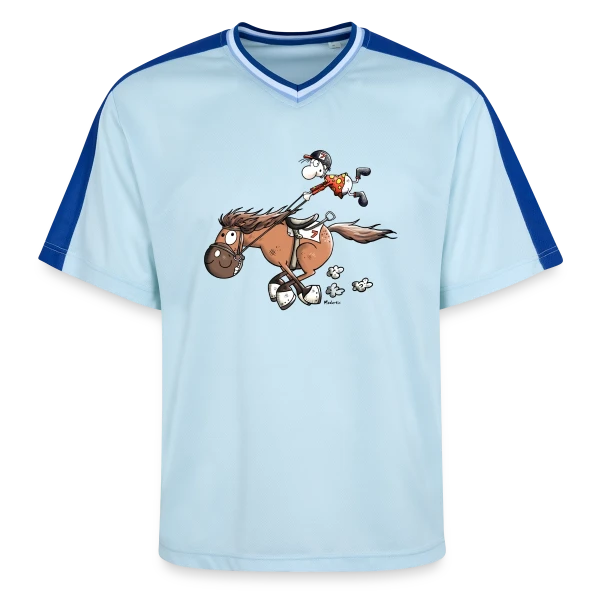 Galop Sauvage sur T-shirt de foot unisexe en mesh