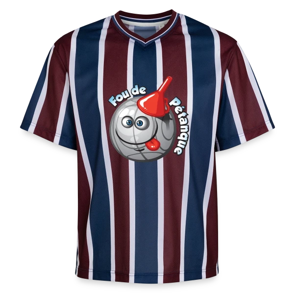 Passion Pétanque sur T-shirt de foot unisexe en mesh