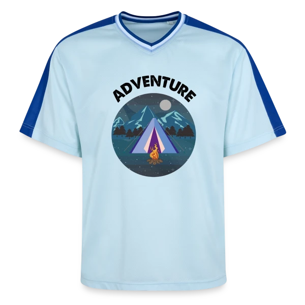 Nuit d'Aventure en Montagne sur T-shirt de foot unisexe en mesh