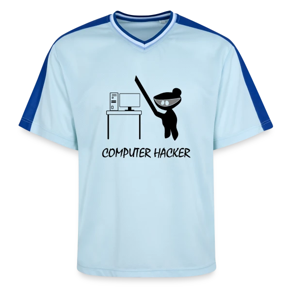 Codeur Ninja | Humour Hacker sur T-shirt de foot unisexe en mesh
