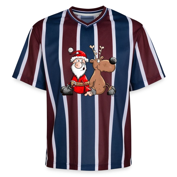 Le Dream Team de Noël - Esprit Festif sur T-shirt de foot unisexe en mesh