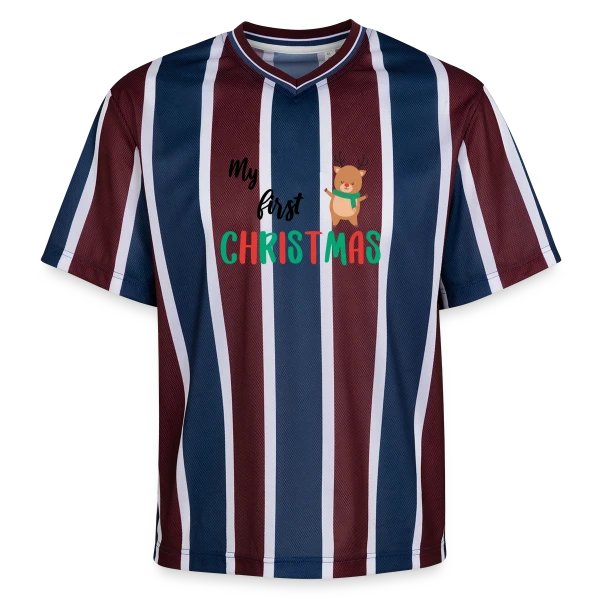 Mon Premier Noël : Design Adorable pour Bébé sur T-shirt de foot unisexe en mesh