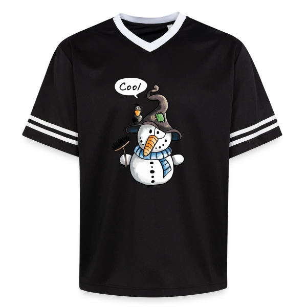 Bonhomme de Neige Rigolo - Hiver Enchanté sur T-shirt de foot unisexe en mesh