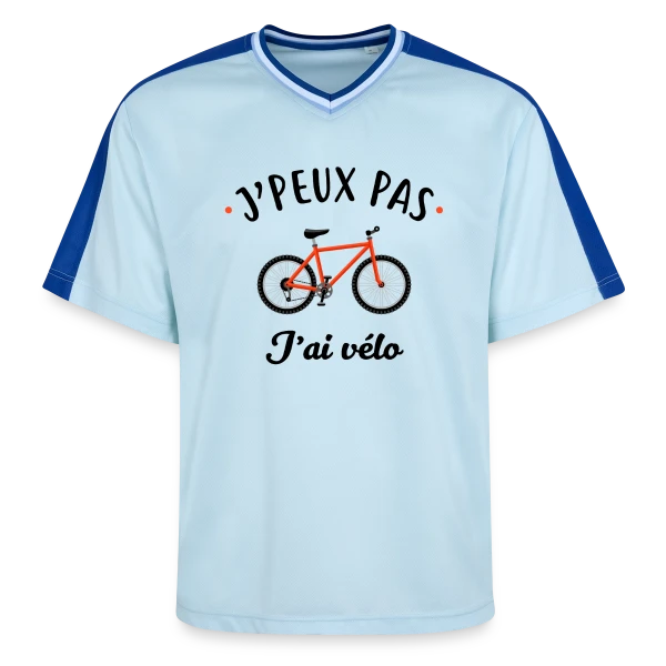 J'peux Pas J'ai Vélo sur T-shirt de foot unisexe en mesh