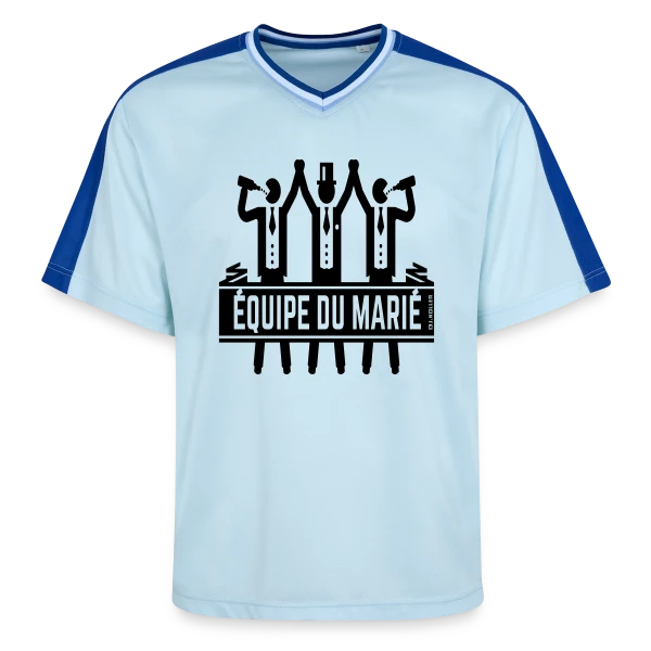 EVG Équipe du Marié : La Fête Inoubliable sur T-shirt de foot unisexe en mesh
