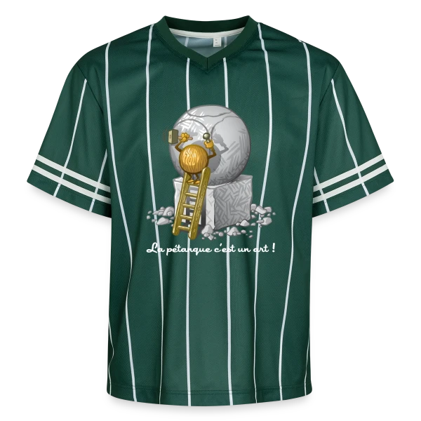 L'Art de la Pétanque : Quand le Sport Rencontre le Style sur T-shirt de foot unisexe en mesh