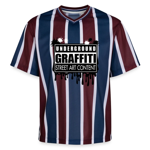 Graffitis Urbains Underground sur T-shirt de foot unisexe en mesh