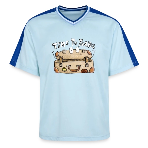 Time To Travel : L'Appel de l'Aventure sur T-shirt de foot unisexe en mesh